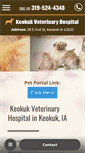 Mobile Screenshot of keokukveterinaryhospital.com